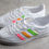 Миниатюра: Низкие кроссовки adidas Gazelle x Gucci White Green/Orange/Pink