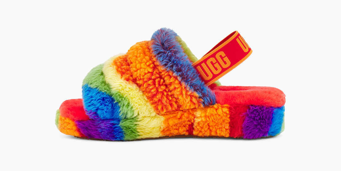 Сандалии UGG Fluff Yeah Cali Rainbow