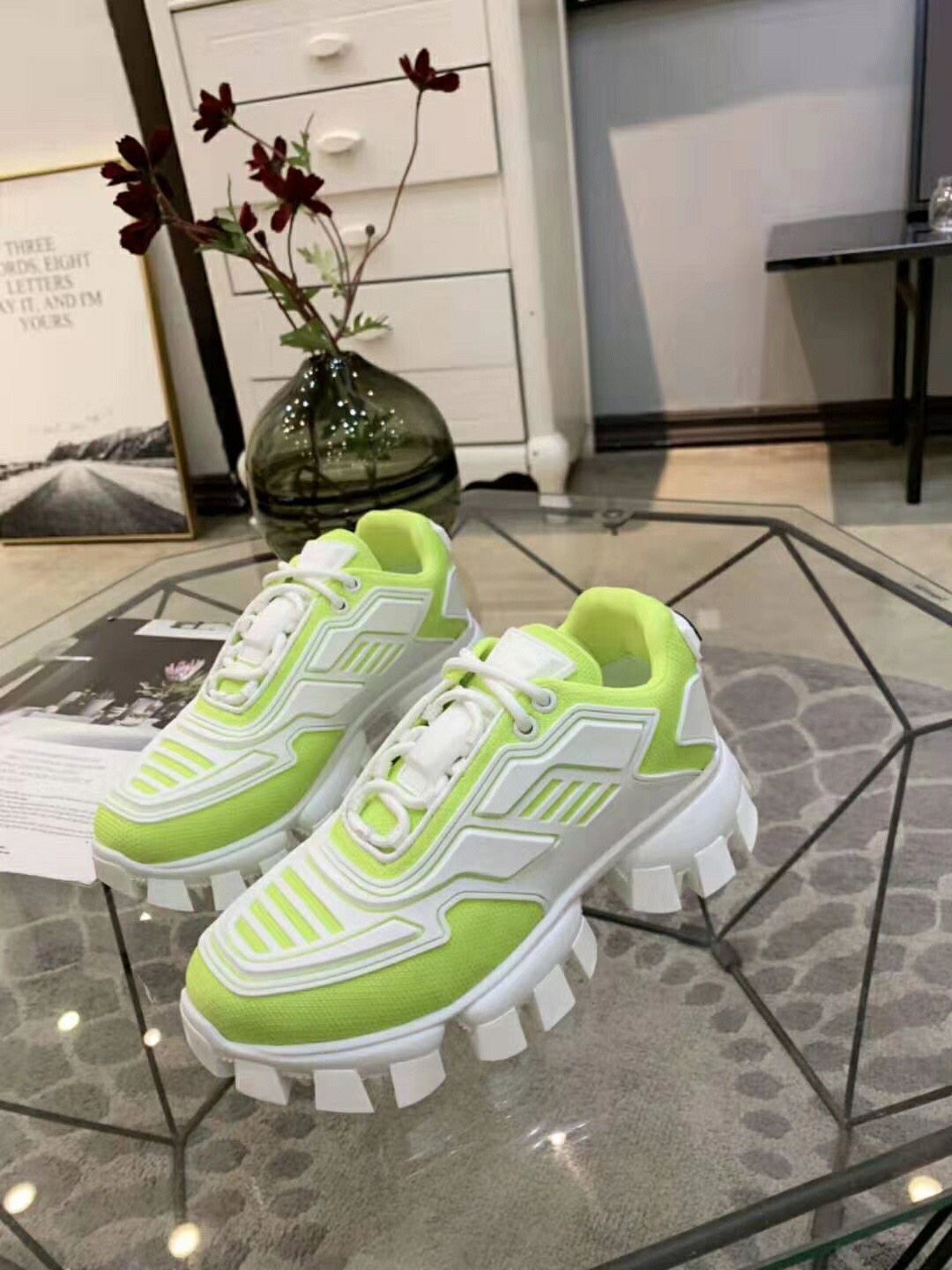 Кроссовки Prada Cloudbust Thunder White Neon