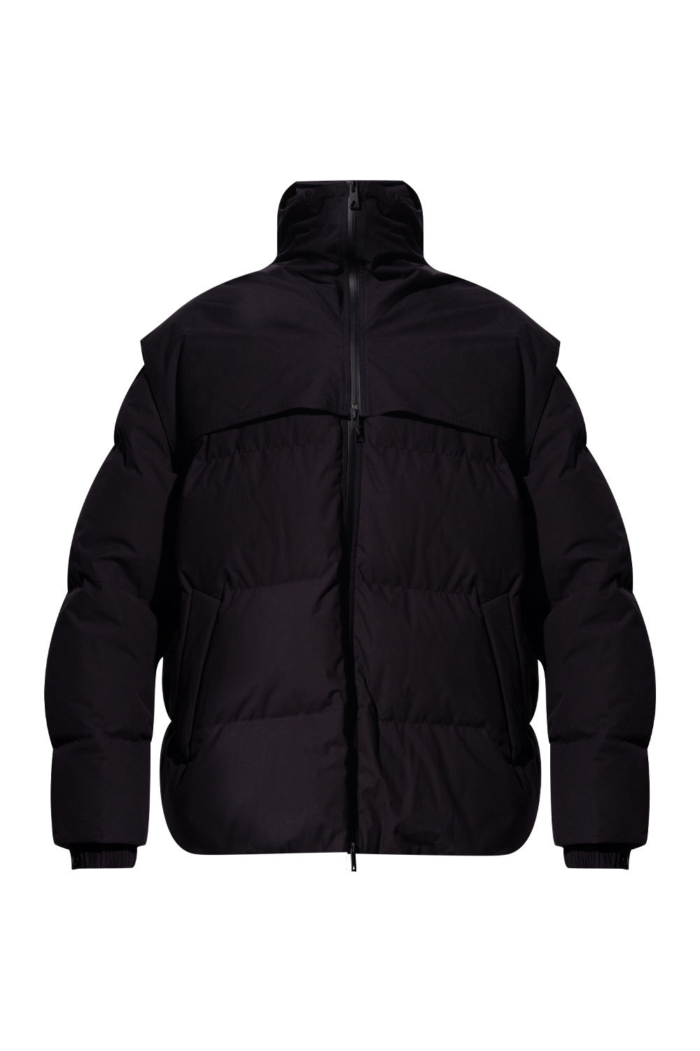 Пуховая оверсайз куртка Bottega Veneta черная