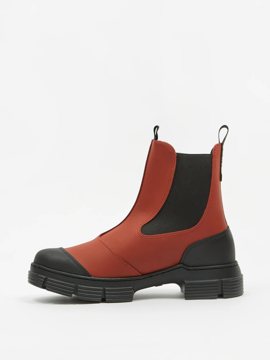 Ботинки Ganni Boots Refresh Red/Black
