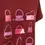 Миниатюра: Бордовая футболка Jacquemus Bag Collection SS22
