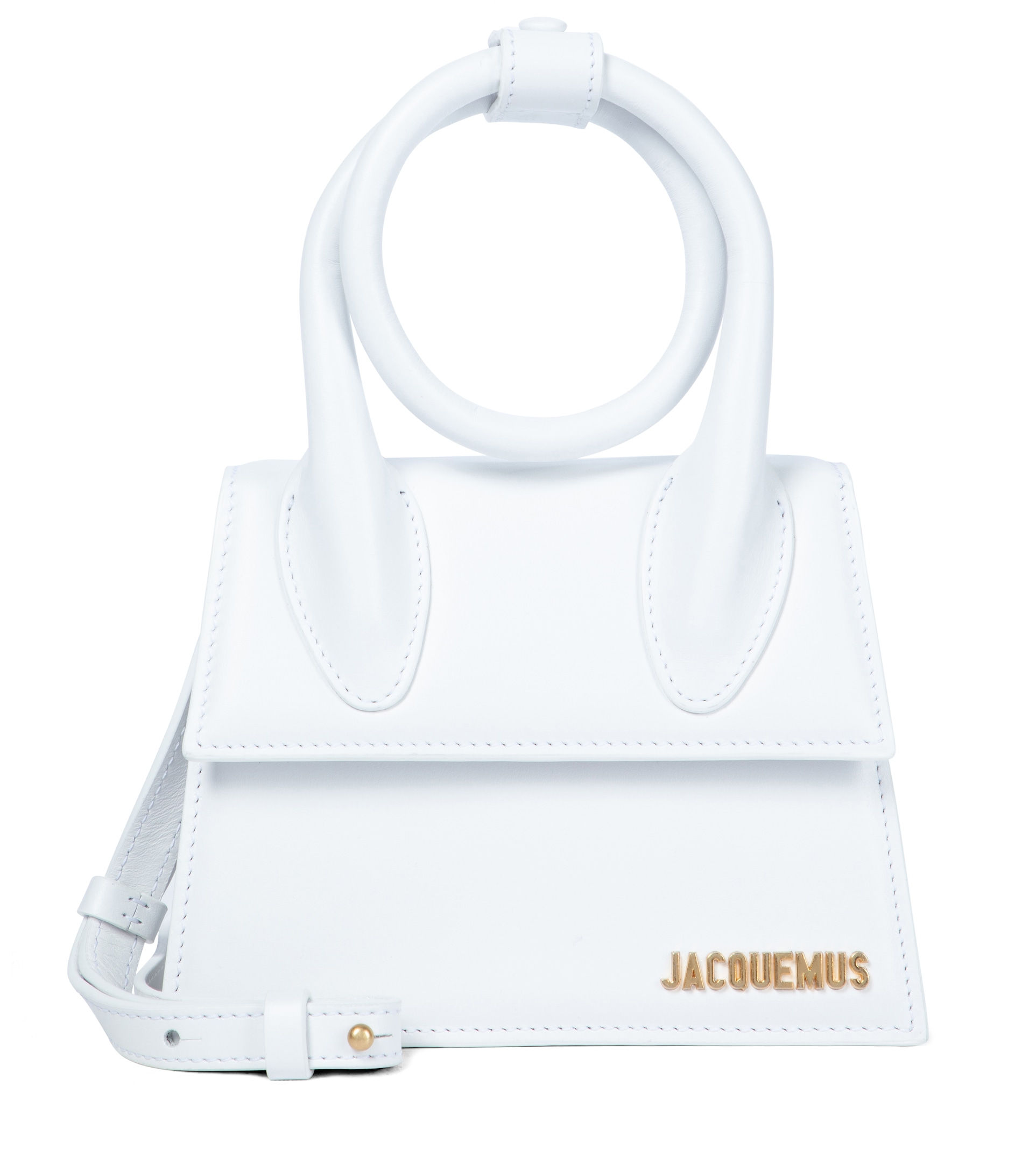 Сумка Jacquemus Le Chiquito Noeud белого цвета