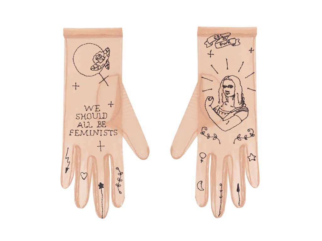 Сетчатые перчатки Glove.me Girl power