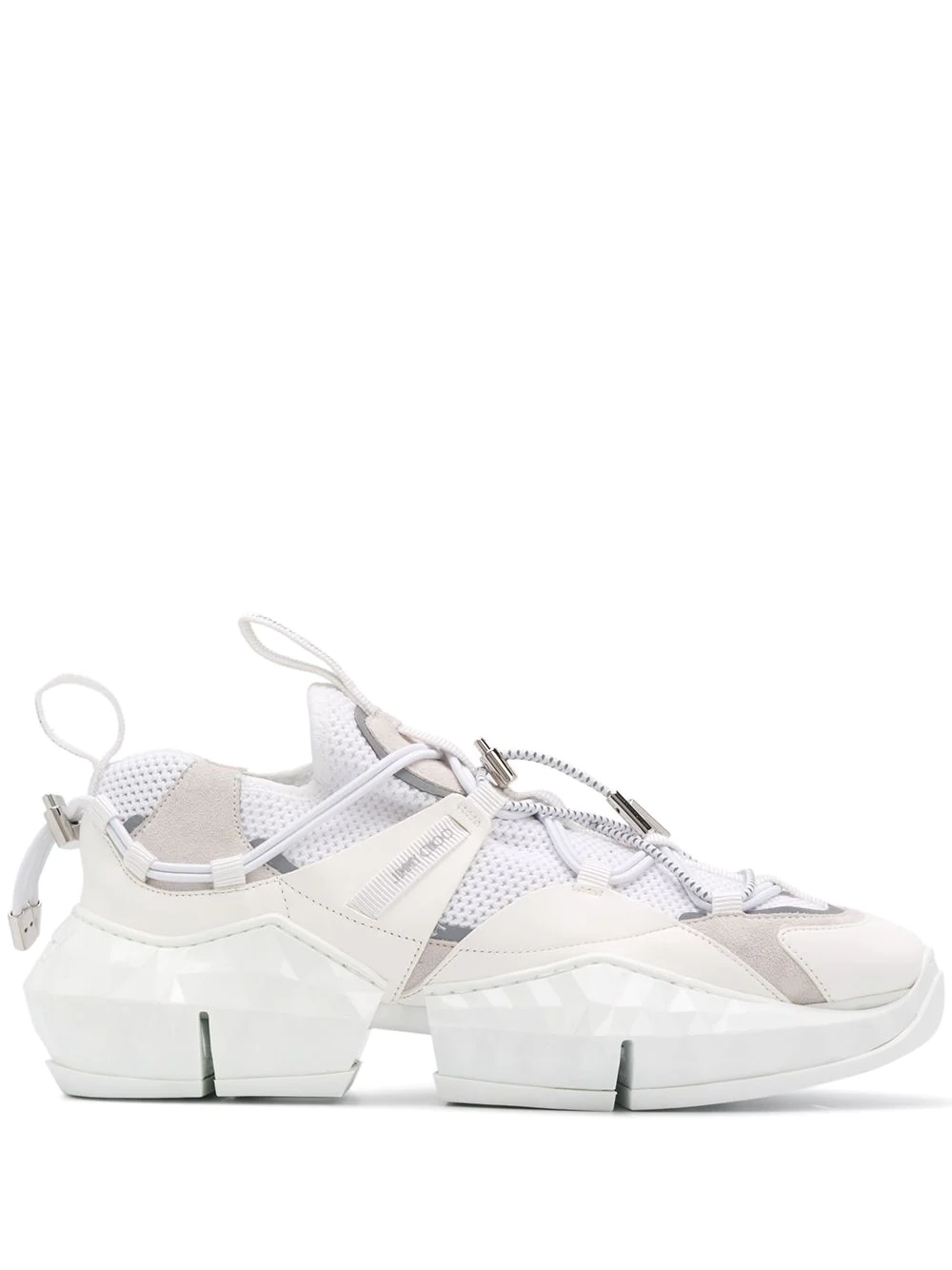 Кроссовки Jimmy Choo Diamond Trail White