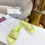 Миниатюра: Сандалии Dior Dway Toile de Jouy Reverse Neon с вышивкой