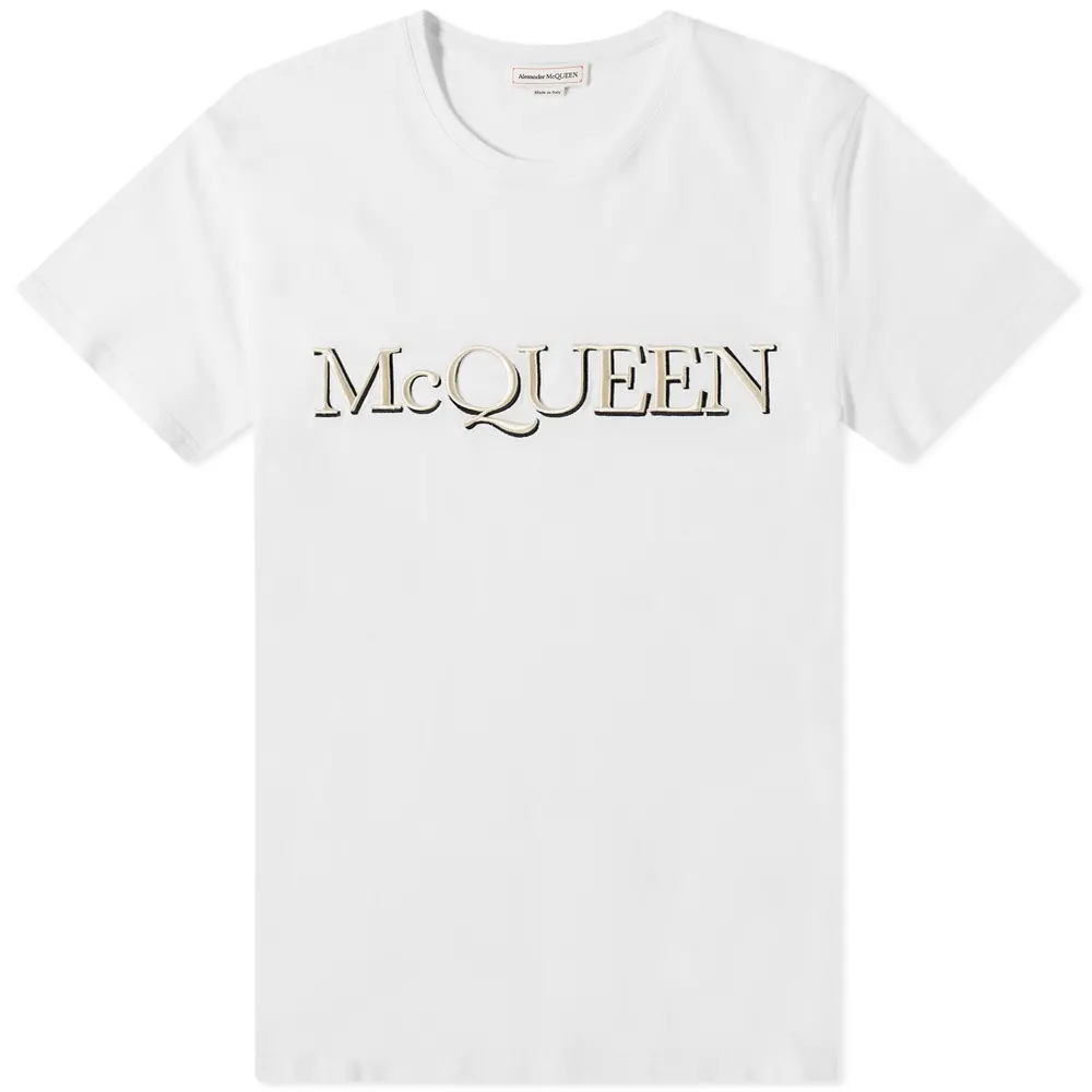 Футболка Alexander McQueen с логотипом