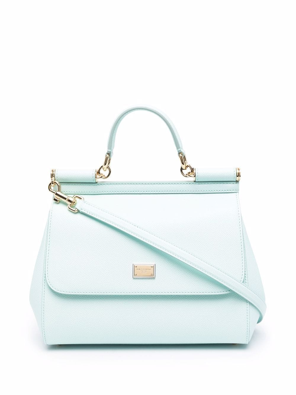 Сумка-тоут Dolce&Gabbana Sicily небесно-голубая