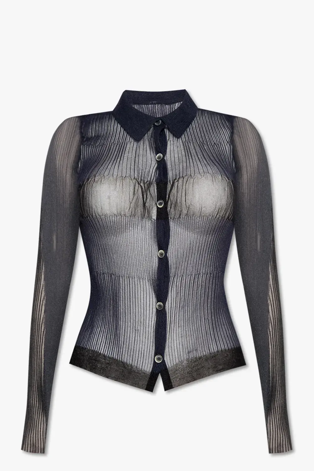 Рубашка-блуза Jacquemus Sognu темно-синяя