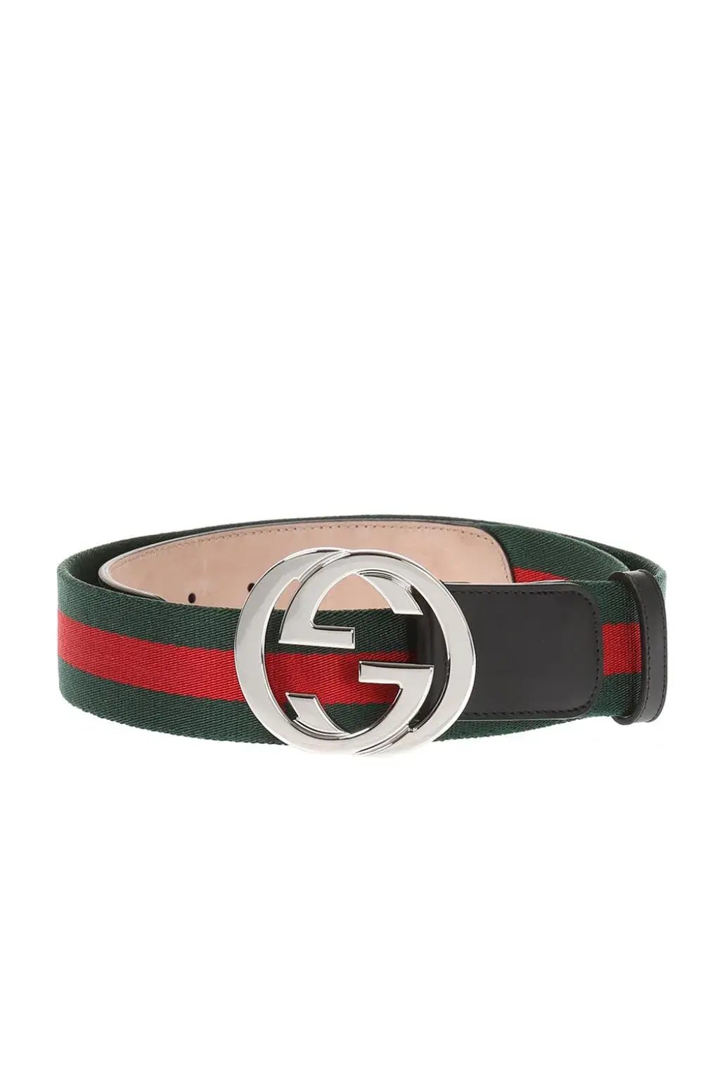 Кожаный ремень Gucci Web с пряжкой GG22