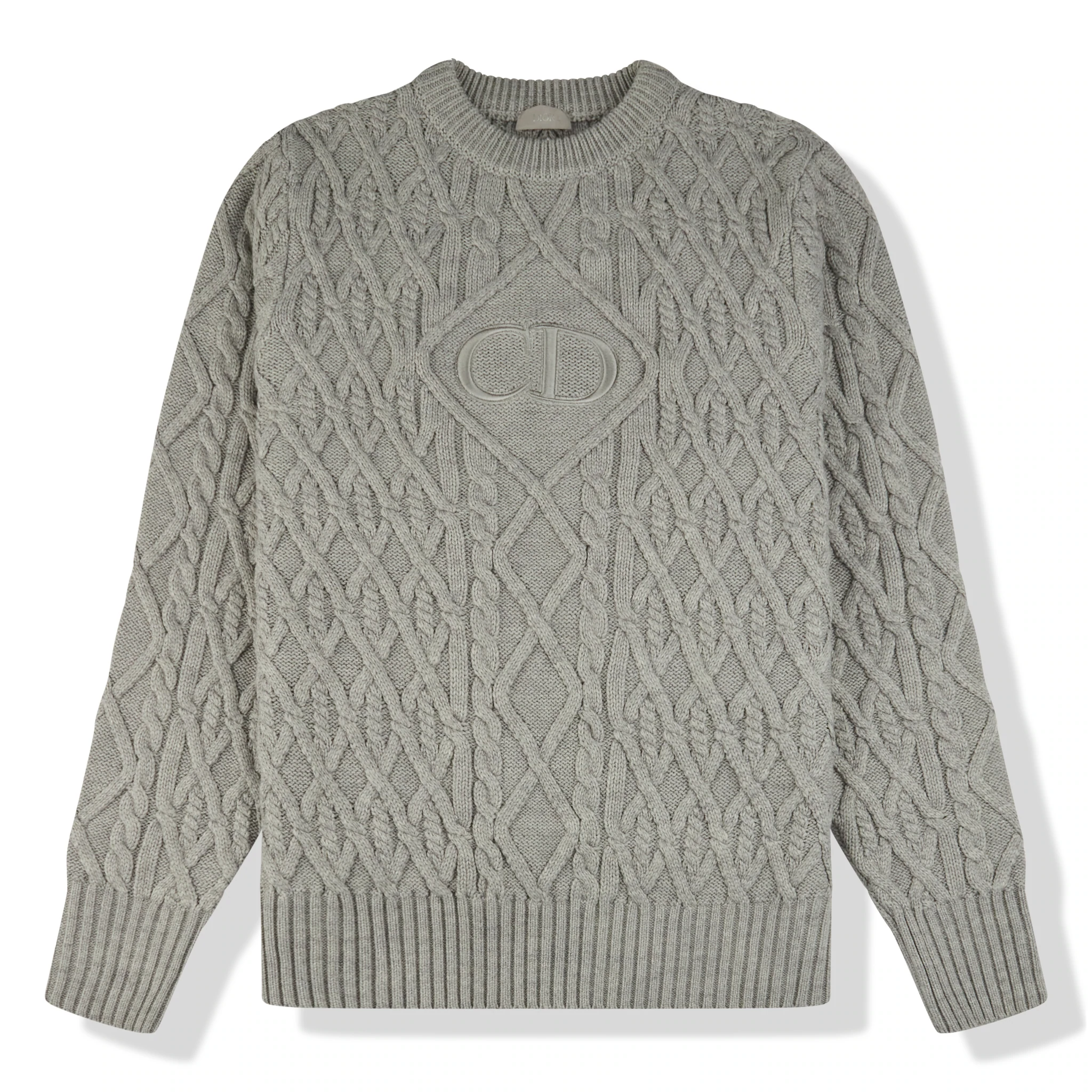 Кашемировый свитер Dior серого цвета