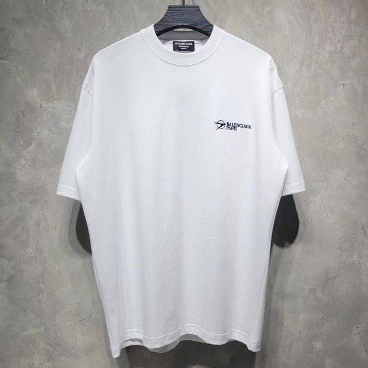 Белая футболка Balenciaga Paris Tour