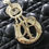 Миниатюра: Сумка Dior Lady среднего формата с узором Cannage Black/Gold