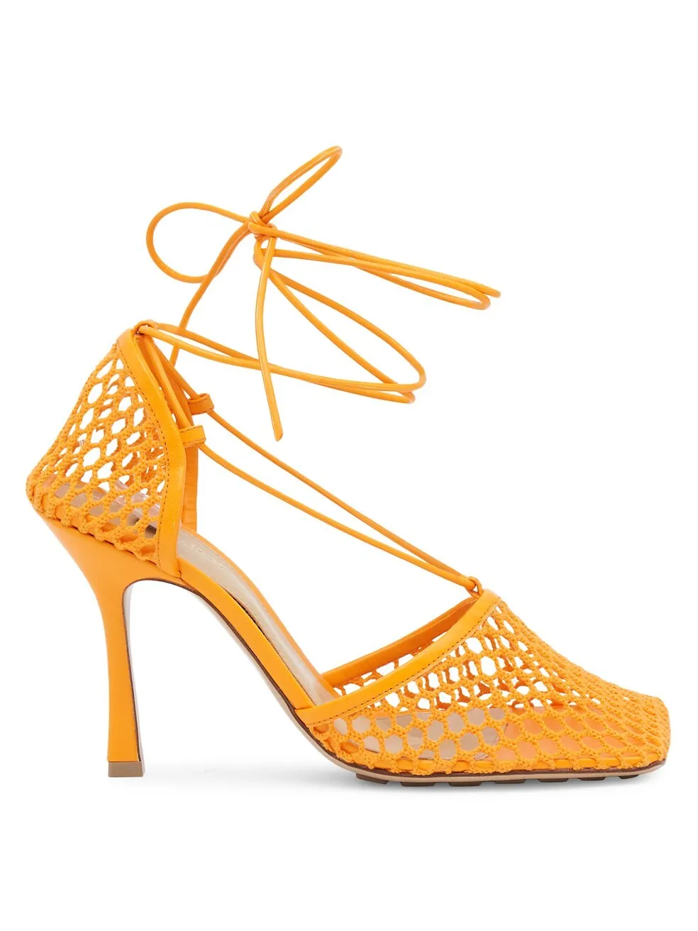 Эластичные туфли-лодочки Bottega Veneta Tangerine