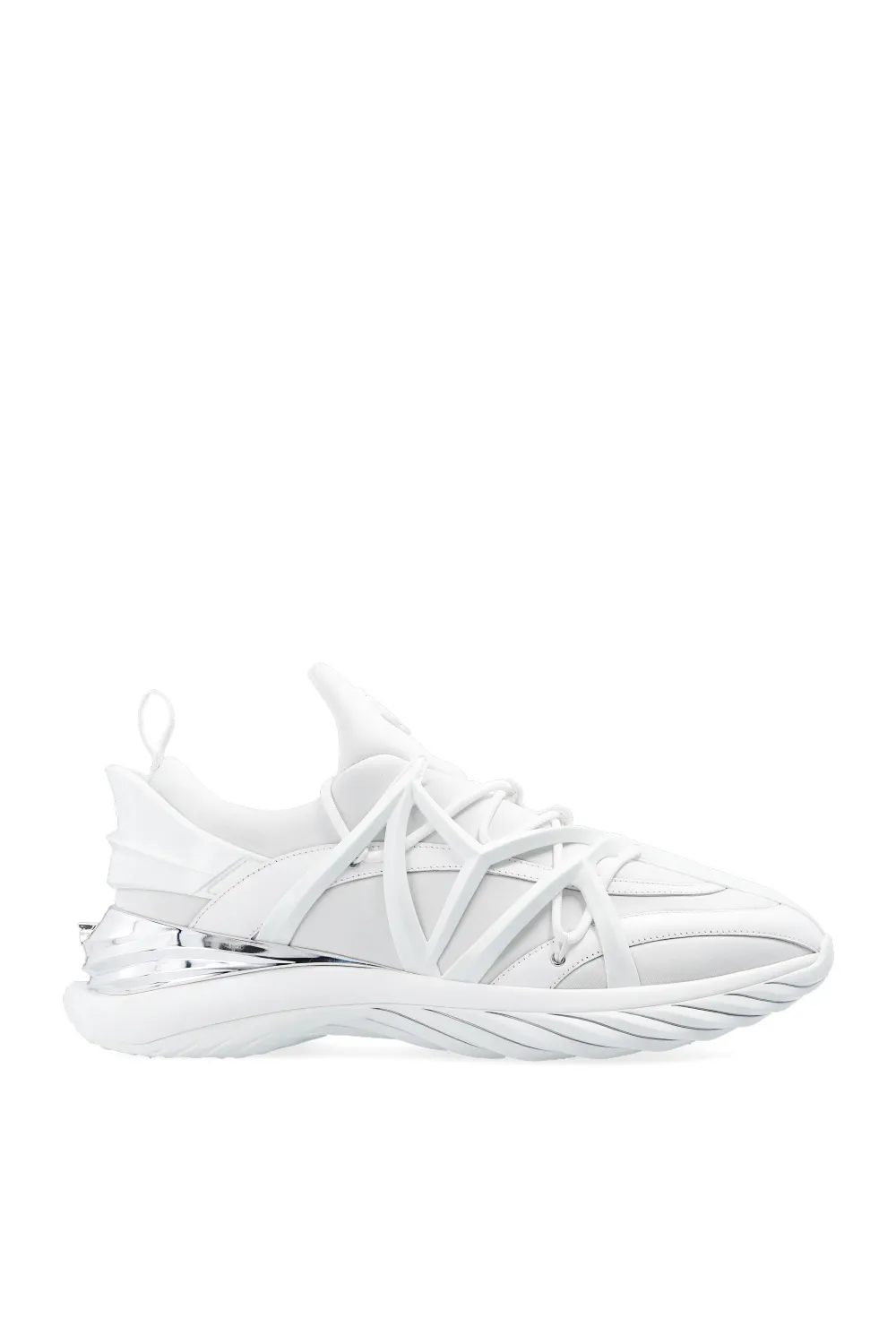 Белые кроссовки Jimmy Choo Cosmos