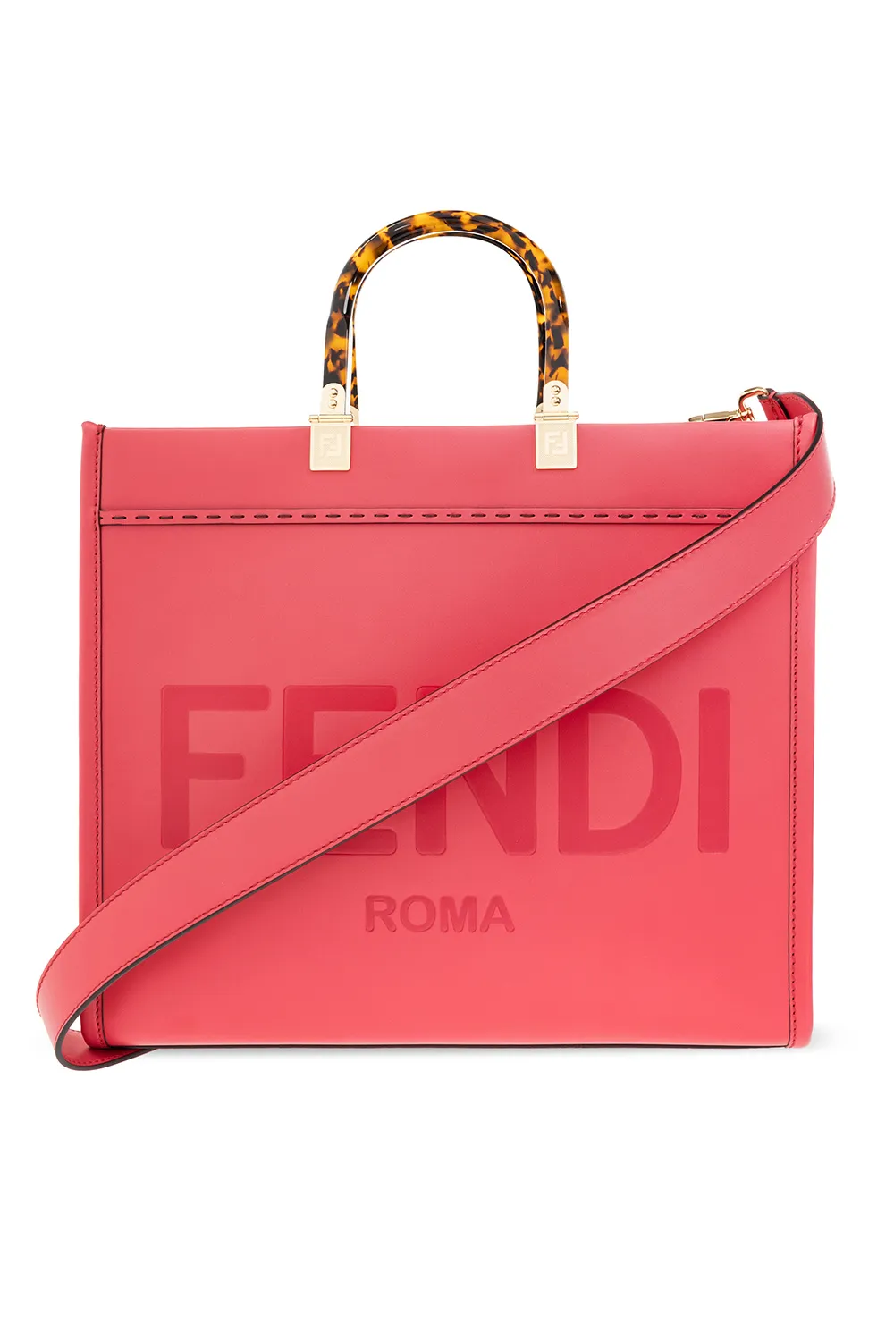 Сумка-шоппер среднего размера Fendi Sunshine Medium Fuxia