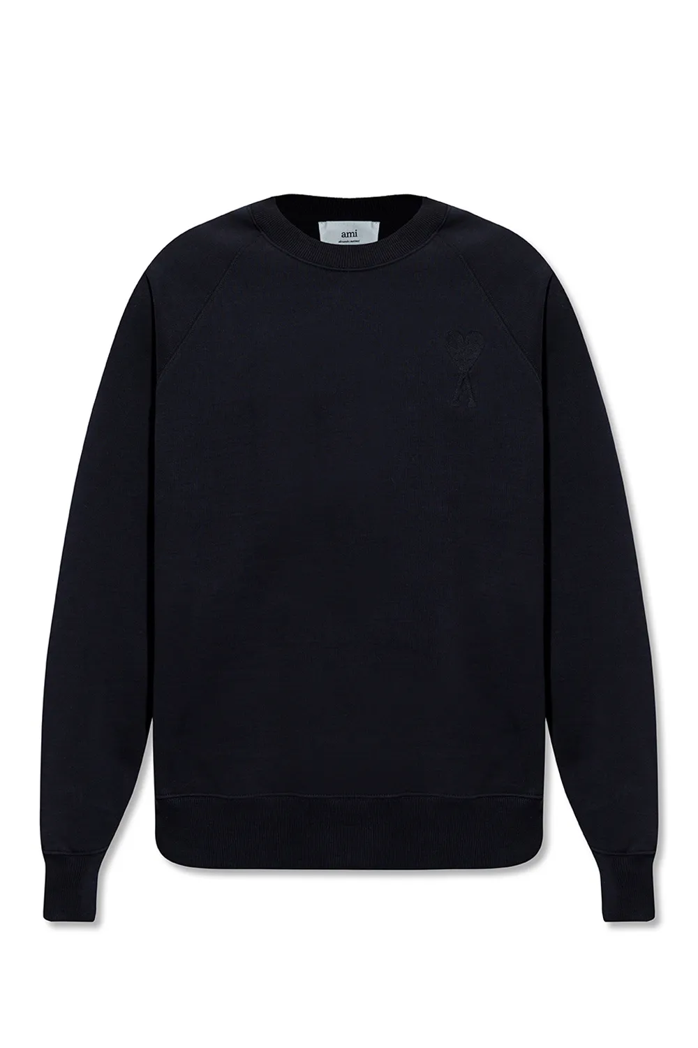 Толстовка AMI Paris Tonal Heart черного цвета