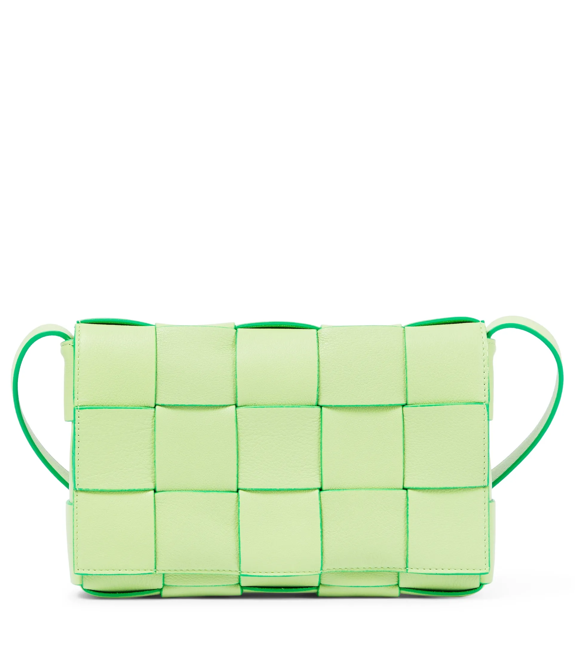 Сумка кожаная Bottega Veneta Cassette Pistachio-Parakeet-S