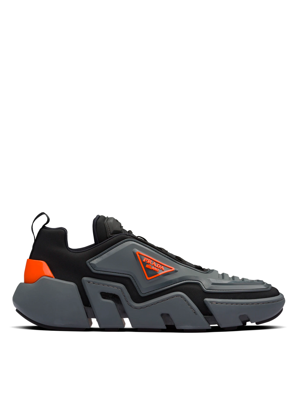Кроссовки Prada Techno Stretch Gray/Orange