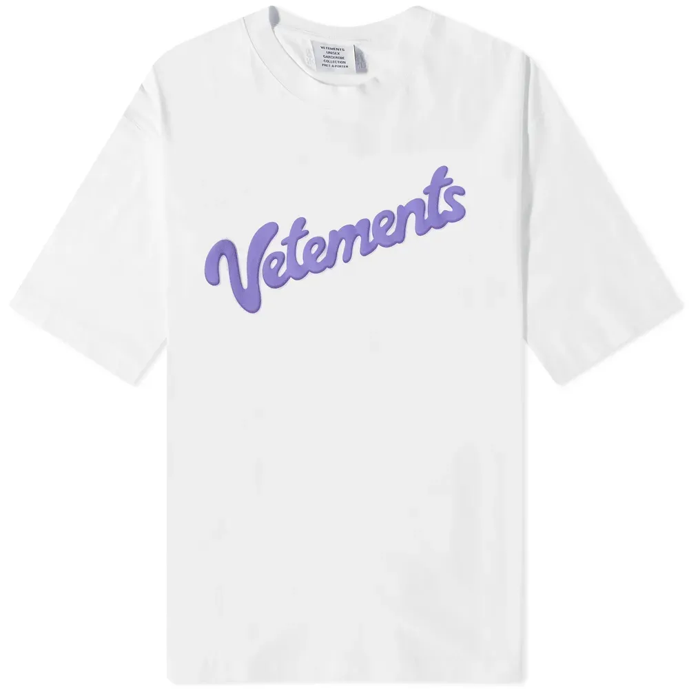 Белая футболка Vetements Milka Logo Tee