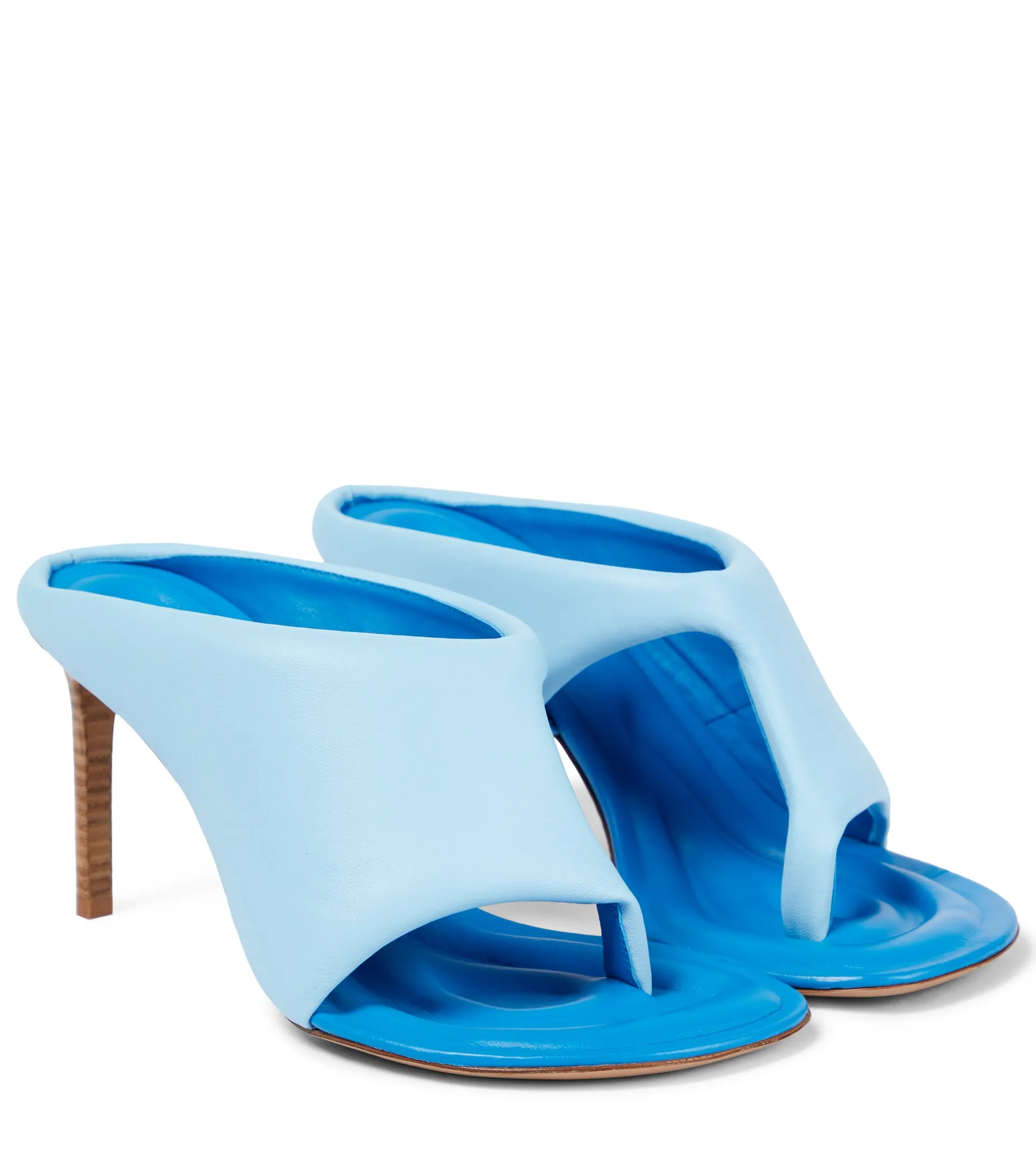 Мюли Jacquemus Les Mules Limone 80 Blue