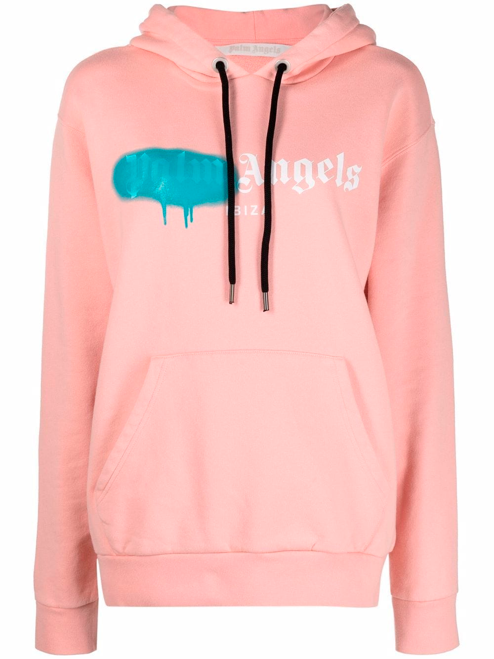 Худи с капюшоном и логотипом Palm Angels Sprayed LA pink/blue