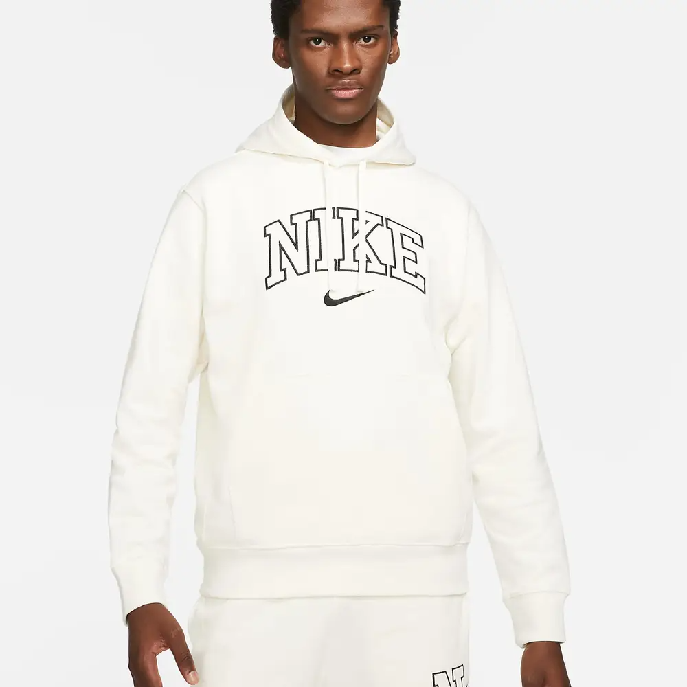 Флисовое худи Nike Unisex Vintage White