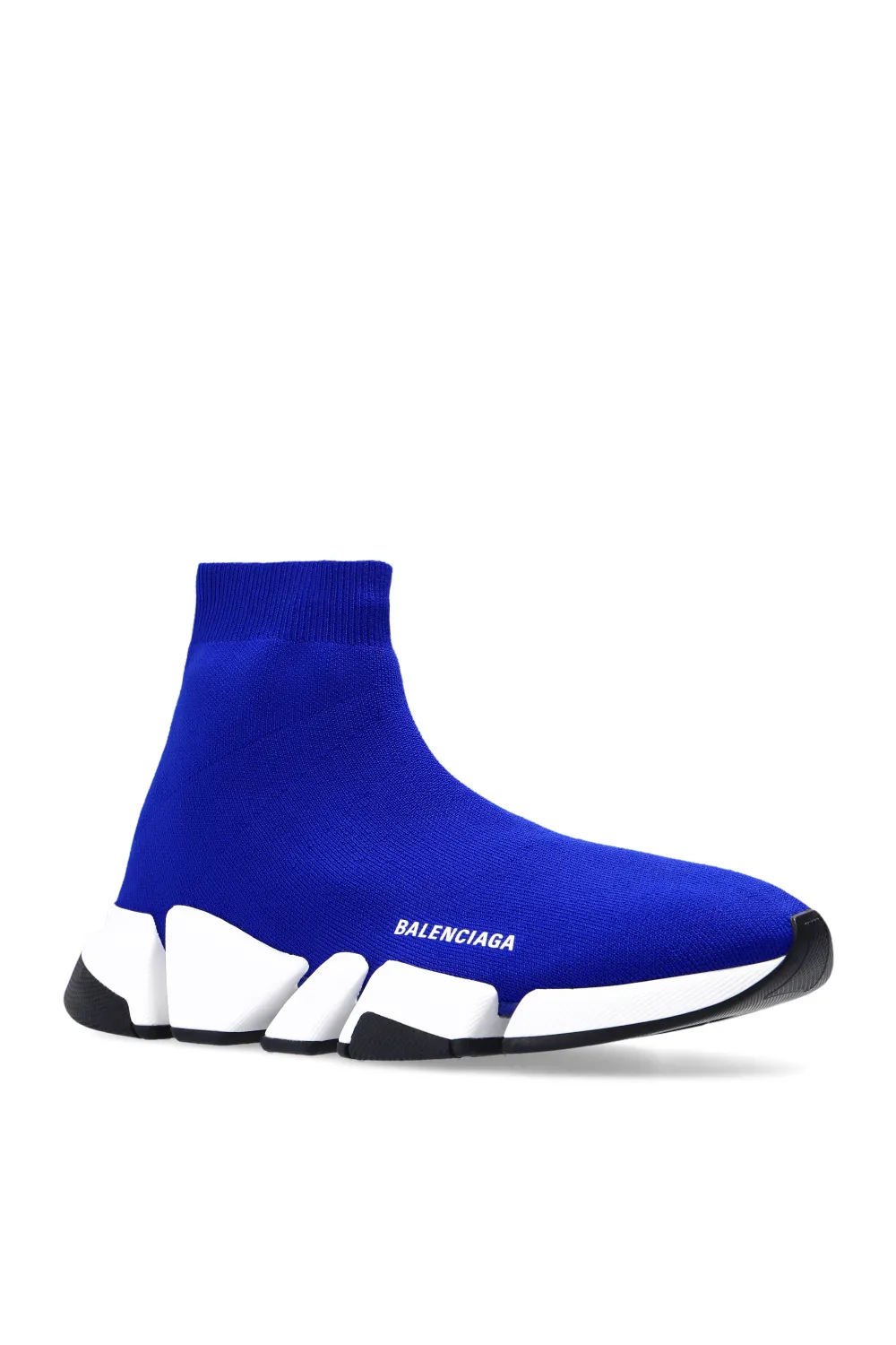 Текстильные кроссовки Balenciaga Speed 2.0 синего цвета