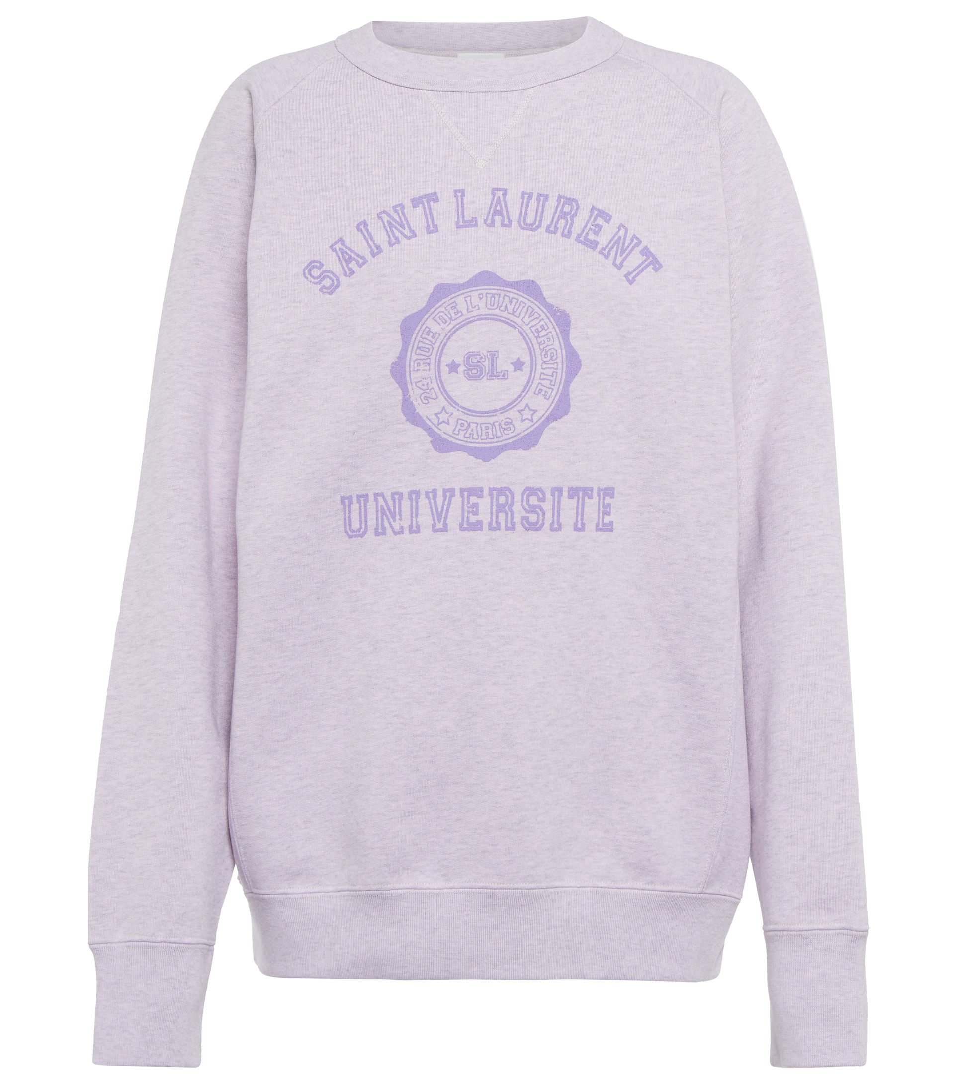 Толстовка Saint Laurent University Lilac