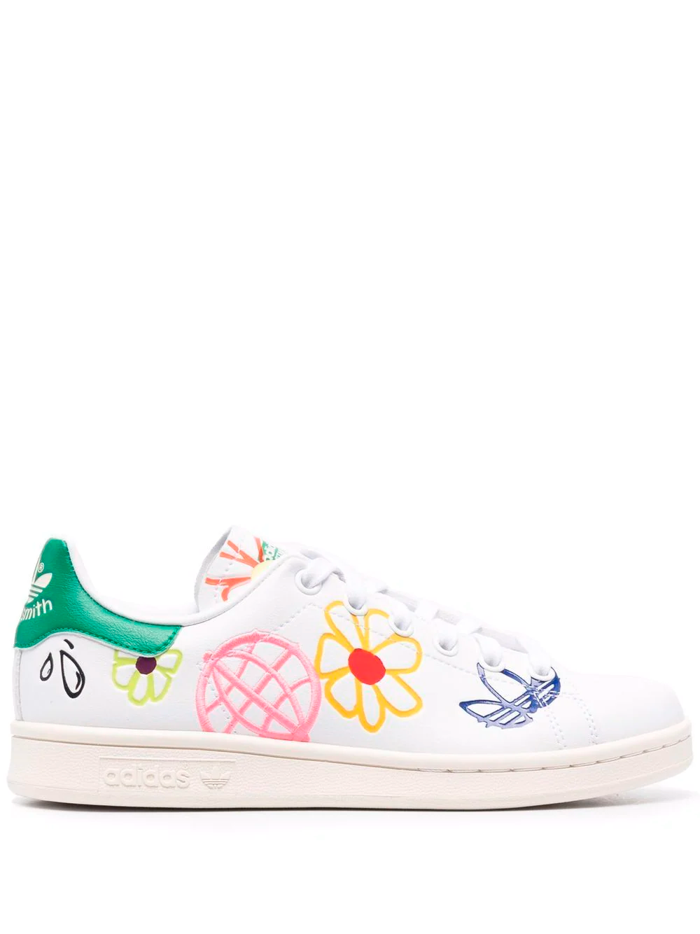Кроссовки adidas Stan Smith с принтом граффити