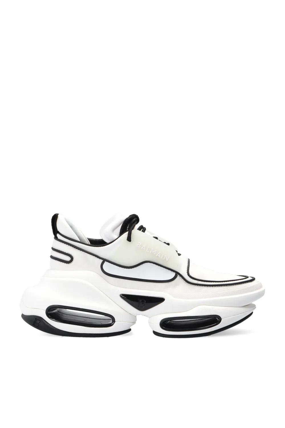 Кроссовки Balmain B-Bold White Black S22