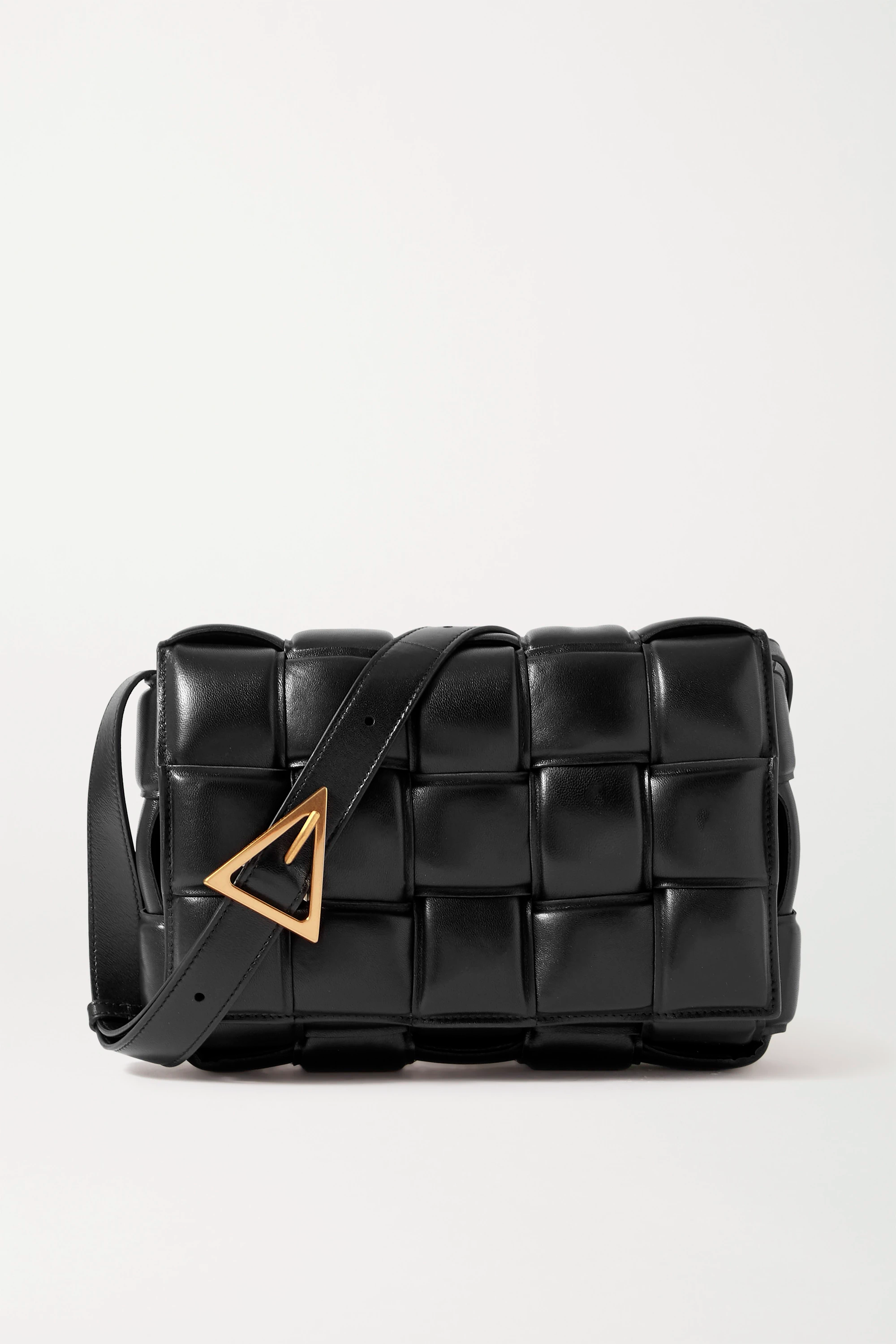 Сумка кожаная Bottega Veneta Cassette Black Gold