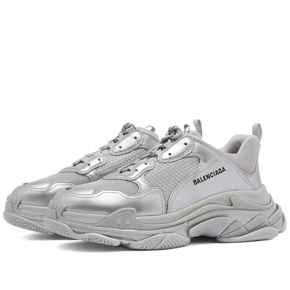 Кроссовки Balenciaga Triple S Metallic Silver