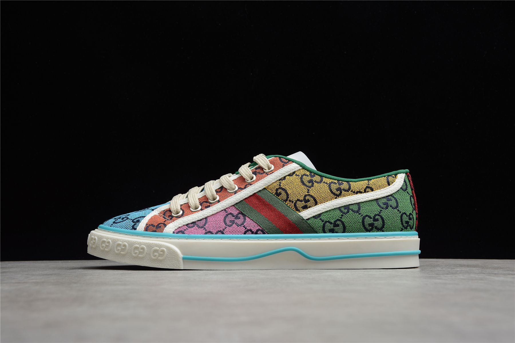 Кроссовки Gucci Tennis 1977 Rainbow Multicolor