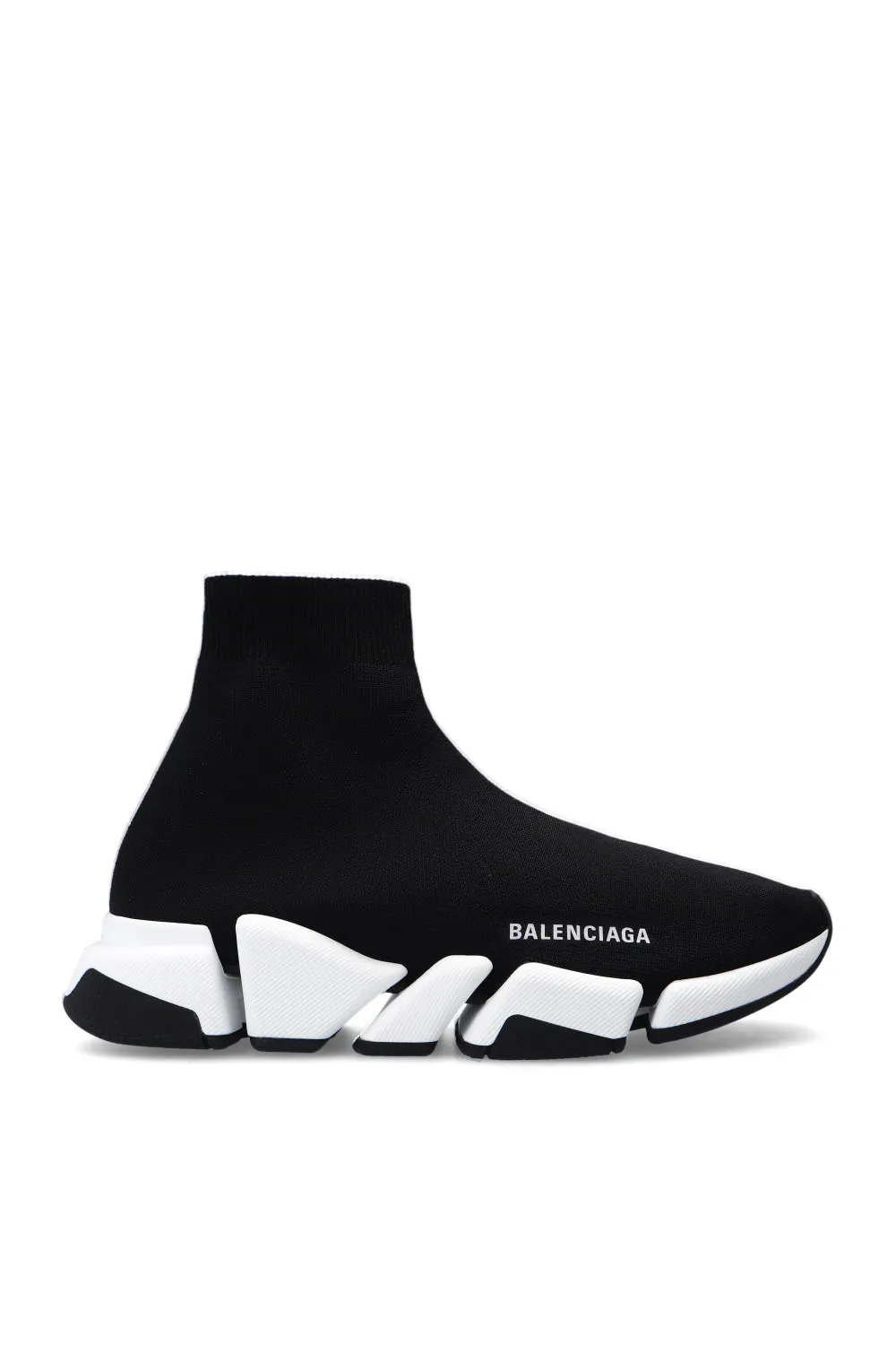 Текстильные кроссовки Balenciaga Speed 2.0 черно-белые