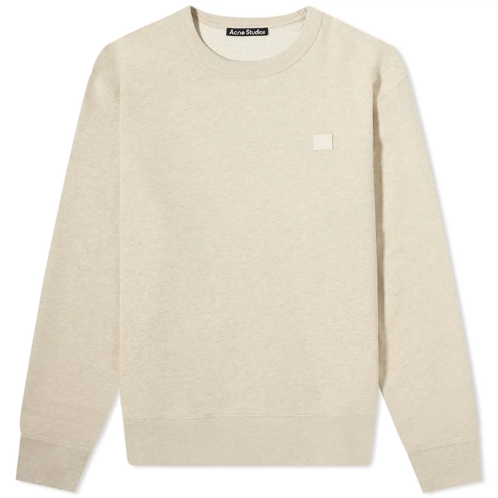 Толстовка Acne Studios Fairview L Face Crew с круглым вырезом Sand