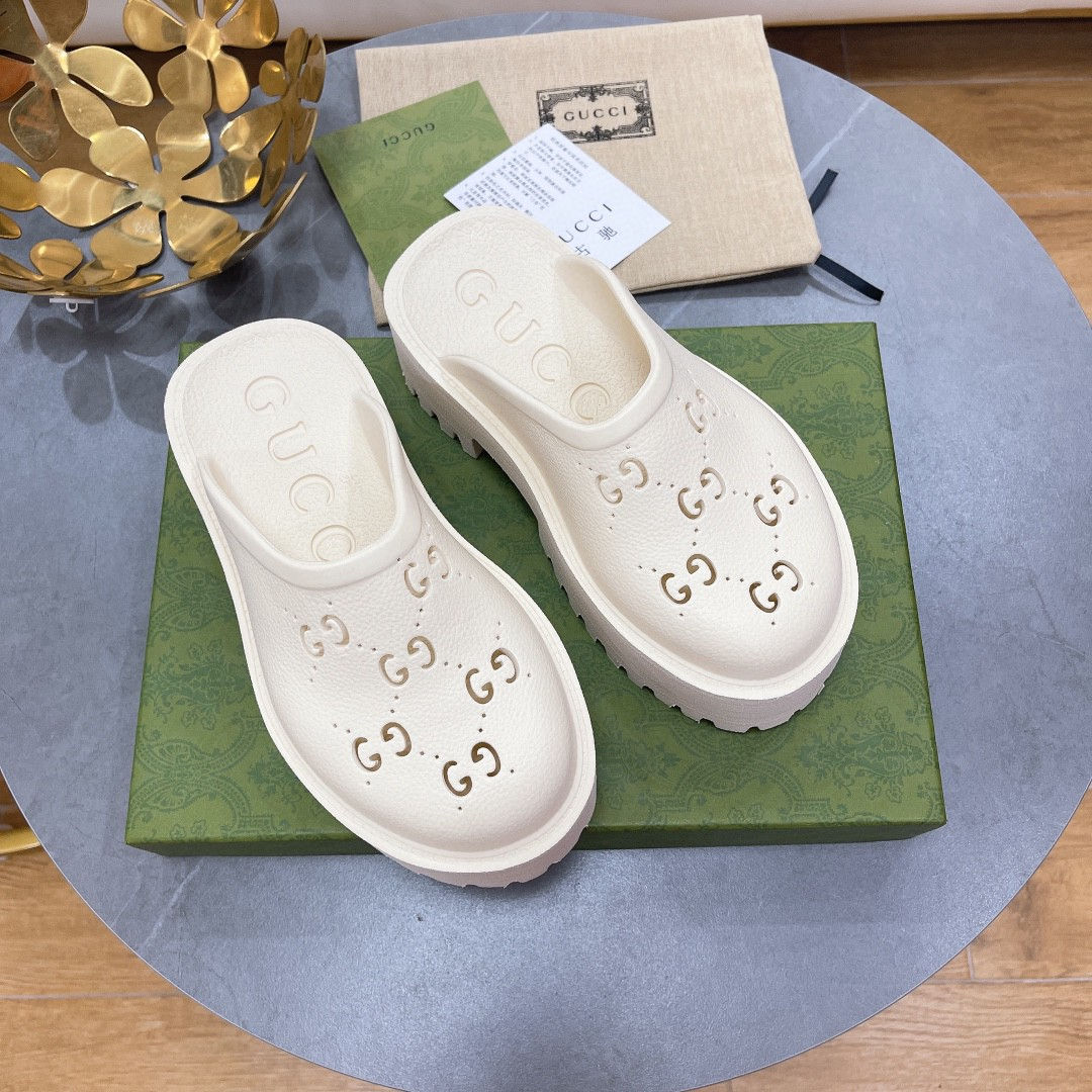 Сандалии Gucci Elea белого цвета