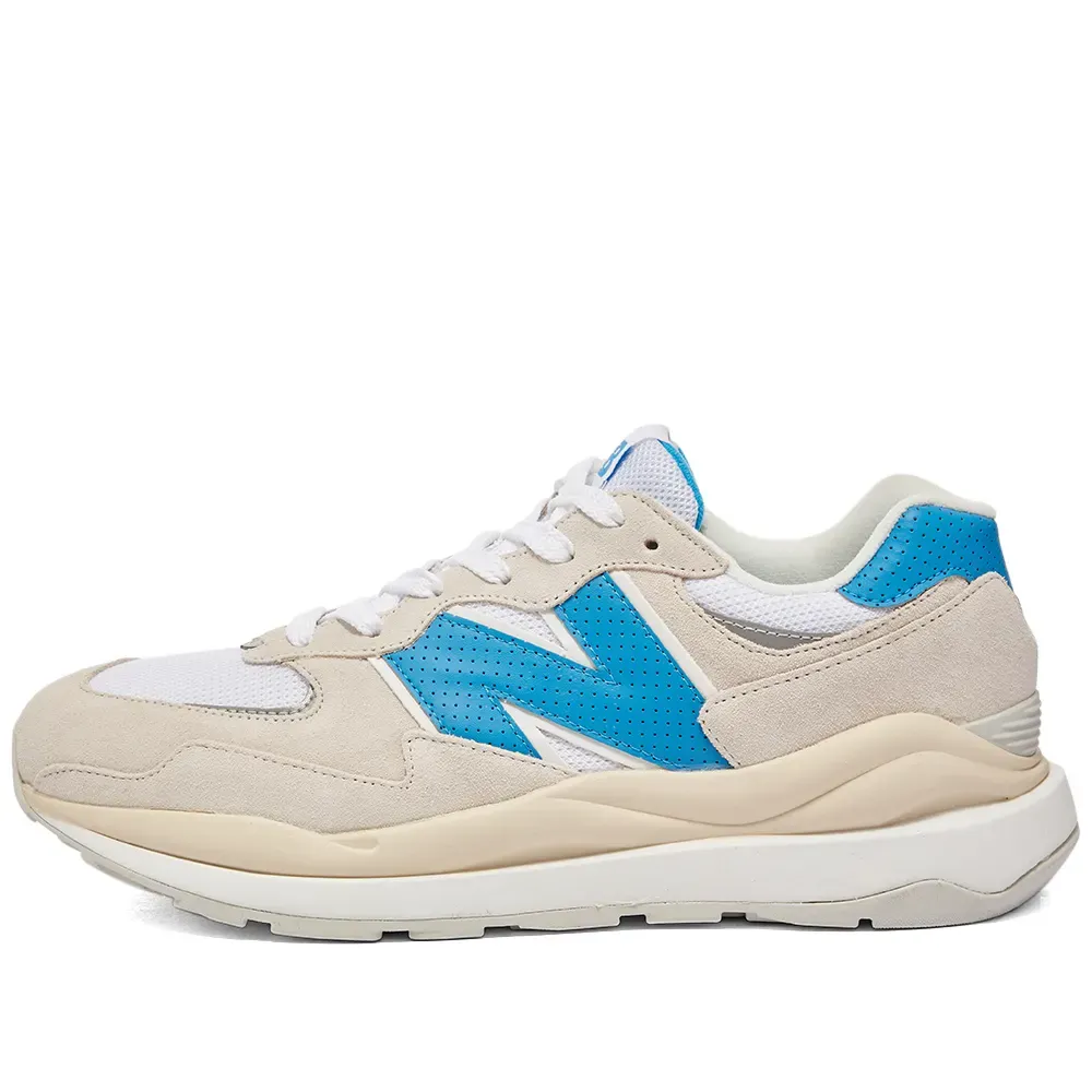 Кроссовки New Balance 57/40 бежево-синего цвета
