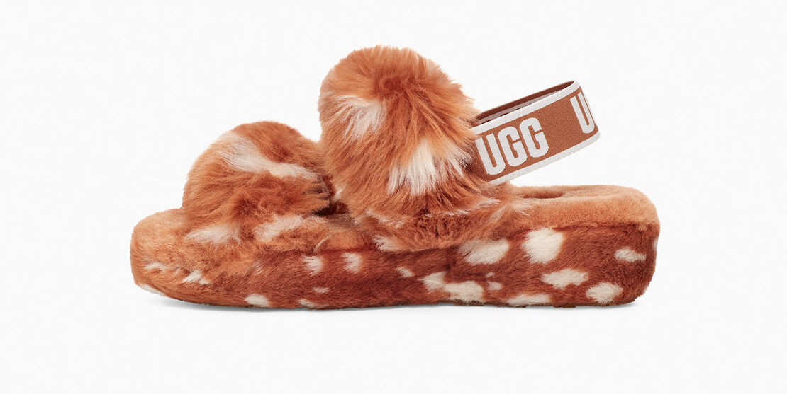 Шлепанцы UGG Oh Yeah Spots Slide Caramel