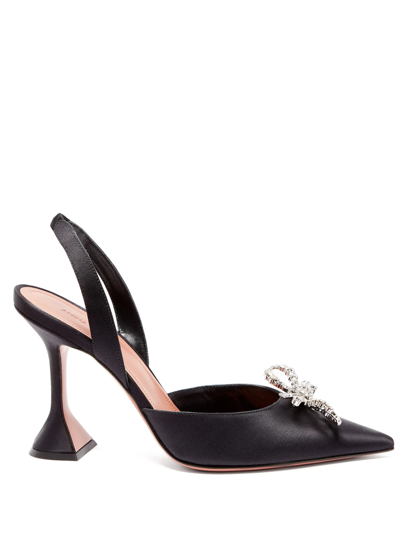 Туфли-лодочки Amina Muaddi Rosie с ремешком на пятке и кристаллами