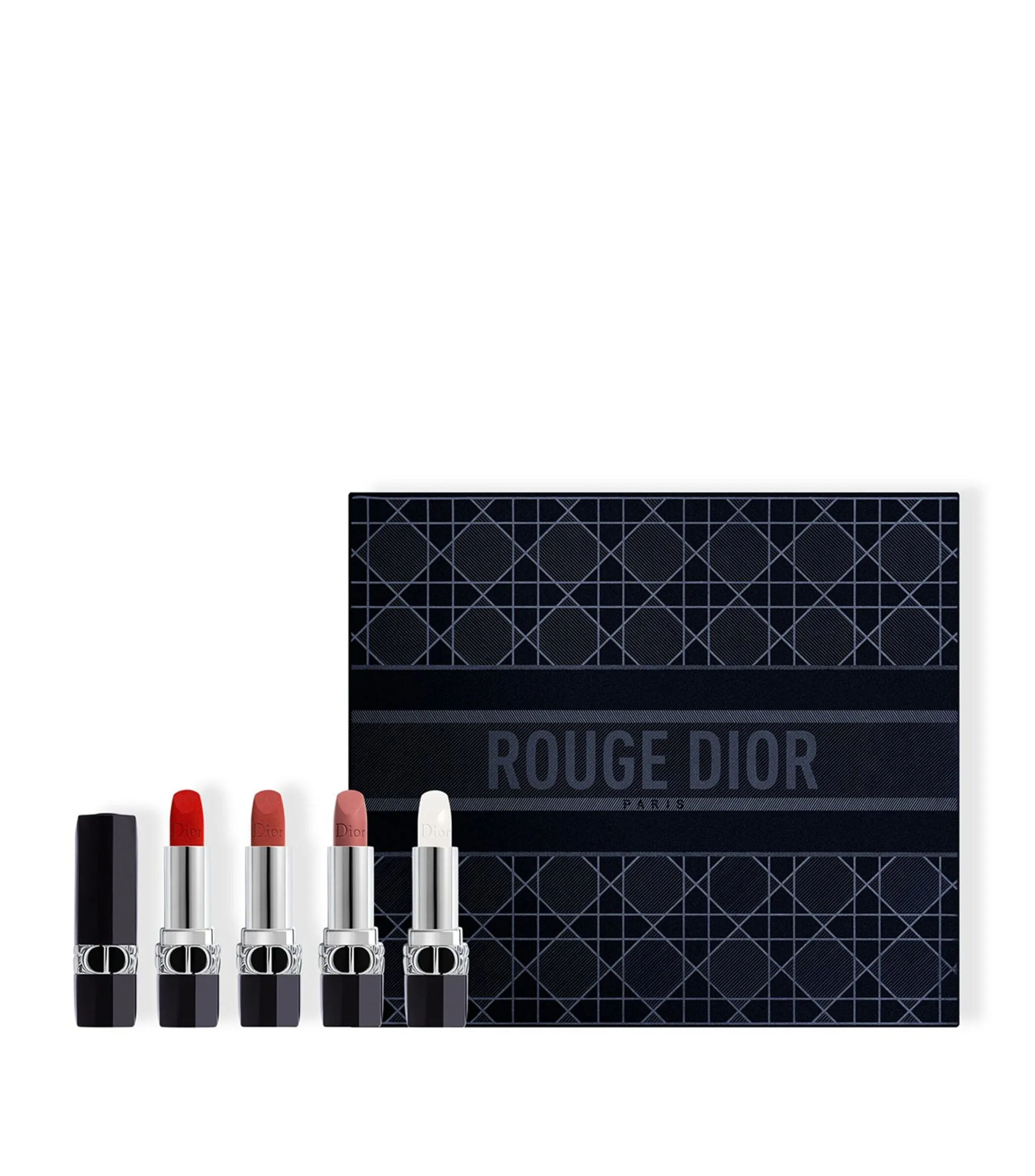 Подарочный набор Dior Rouge Dior Deluxe из трёх помад и бальзама для губ