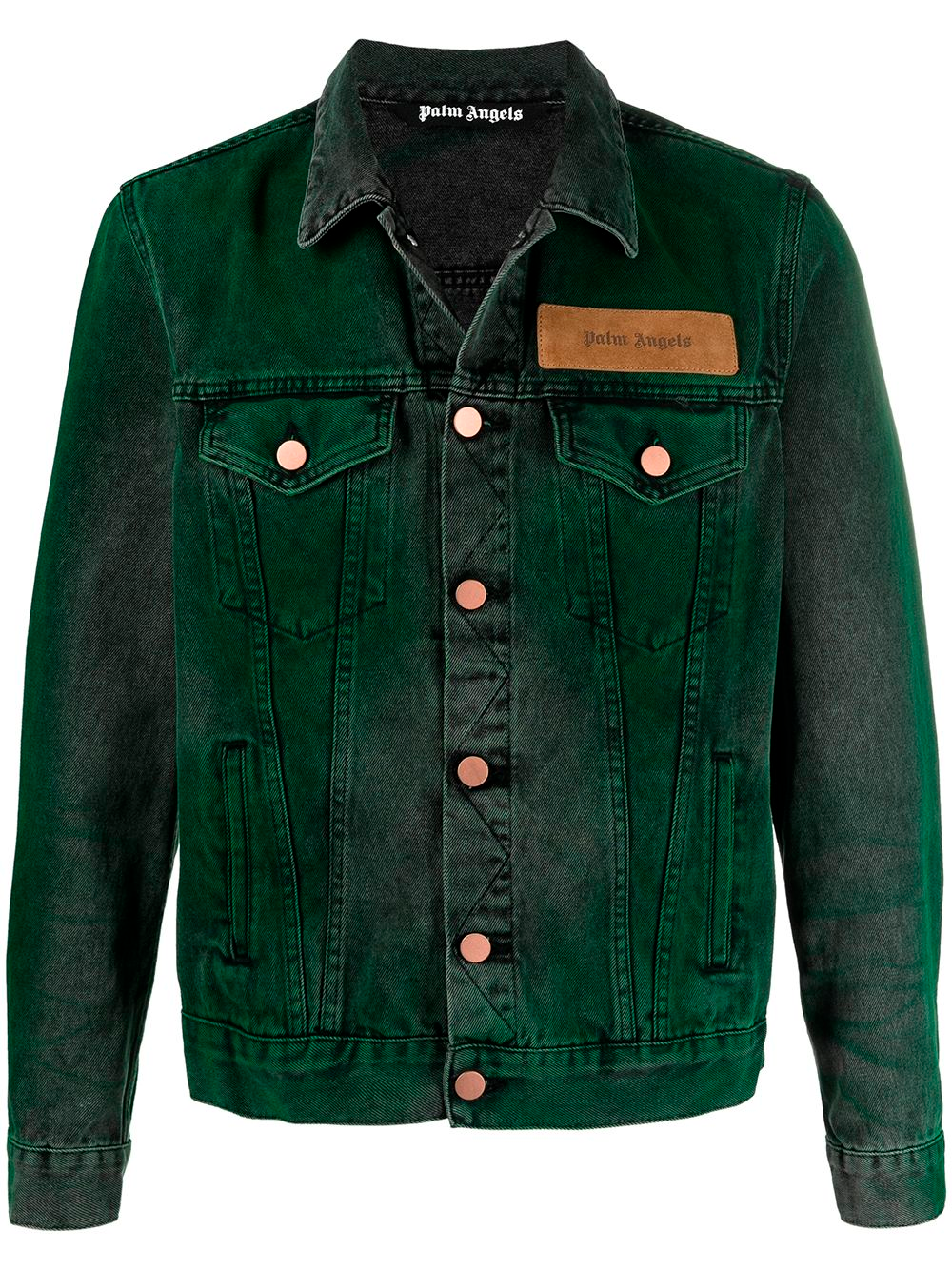 Джинсовая куртка Palm Angels Green