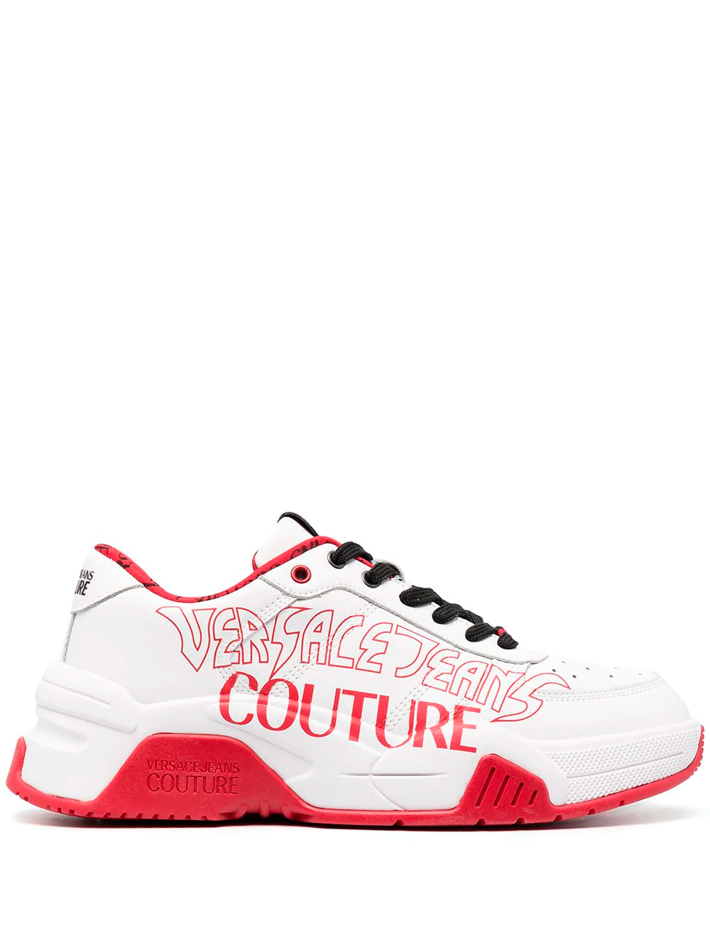 Кроссовки Versace Jeans Couture Ombre White Red с логотипом