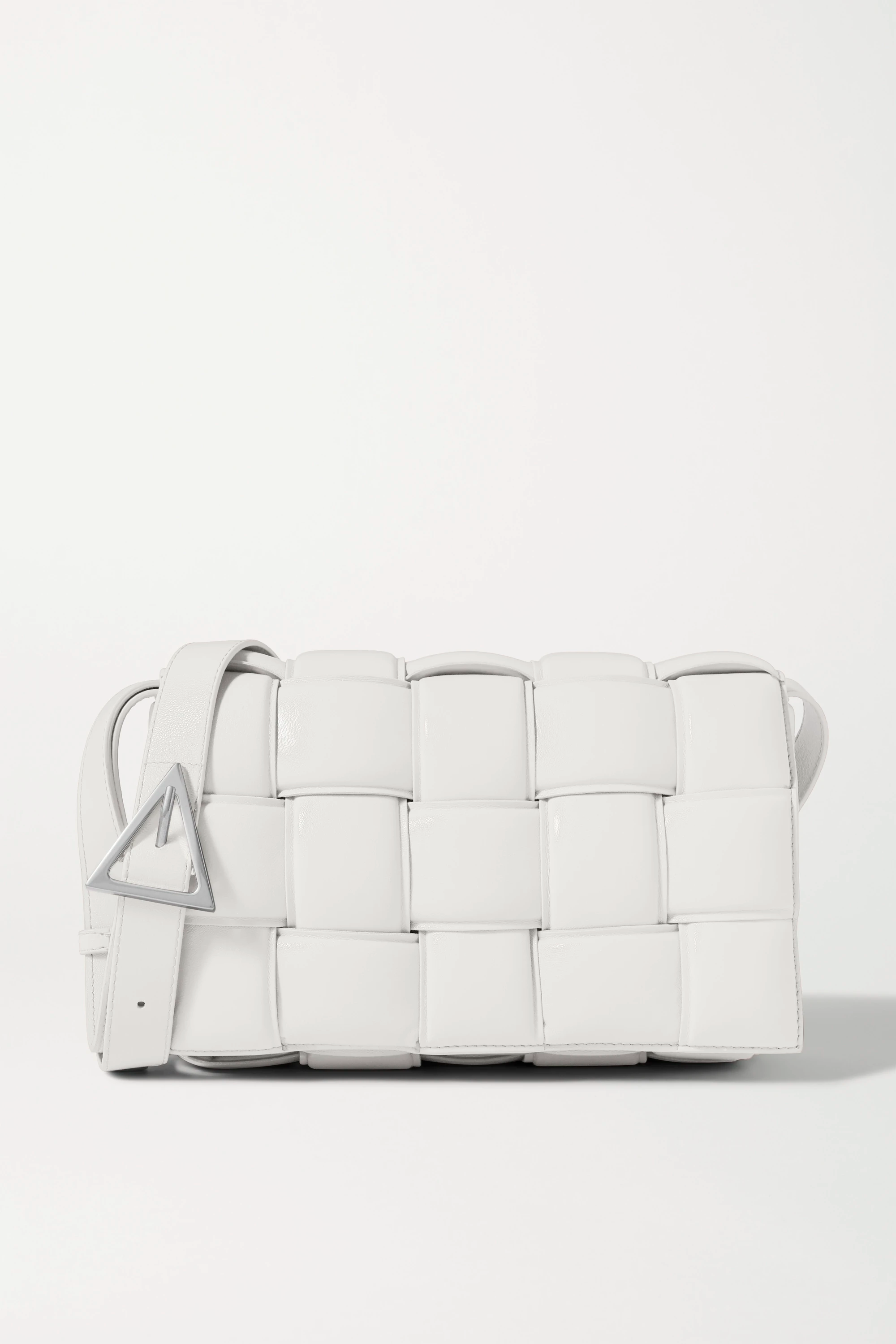 Сумка кожаная Bottega Veneta Cassette White