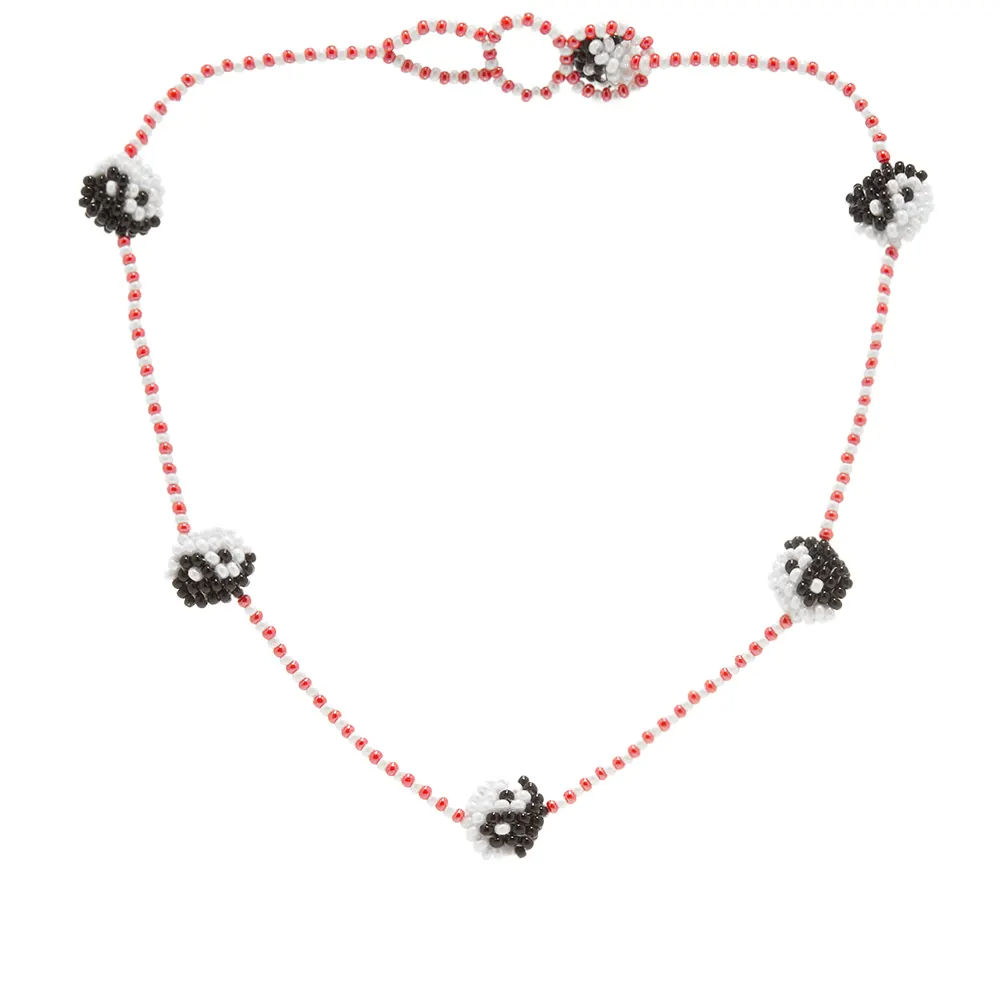 Колье-чокер из бисера Инь-Янь