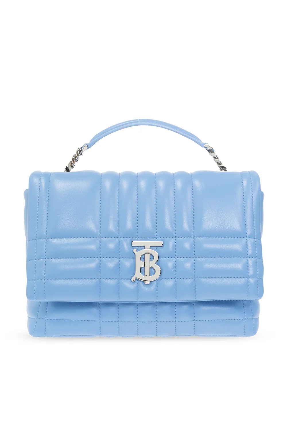 Стеганая сумка через плечо Burberry Lola Small Blue