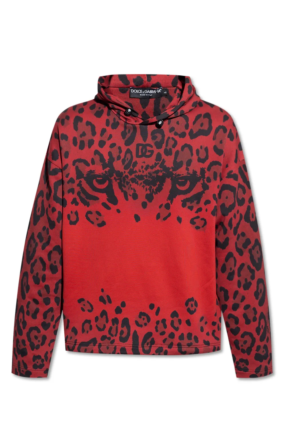 Худи Dolce & Gabbana Red leopard