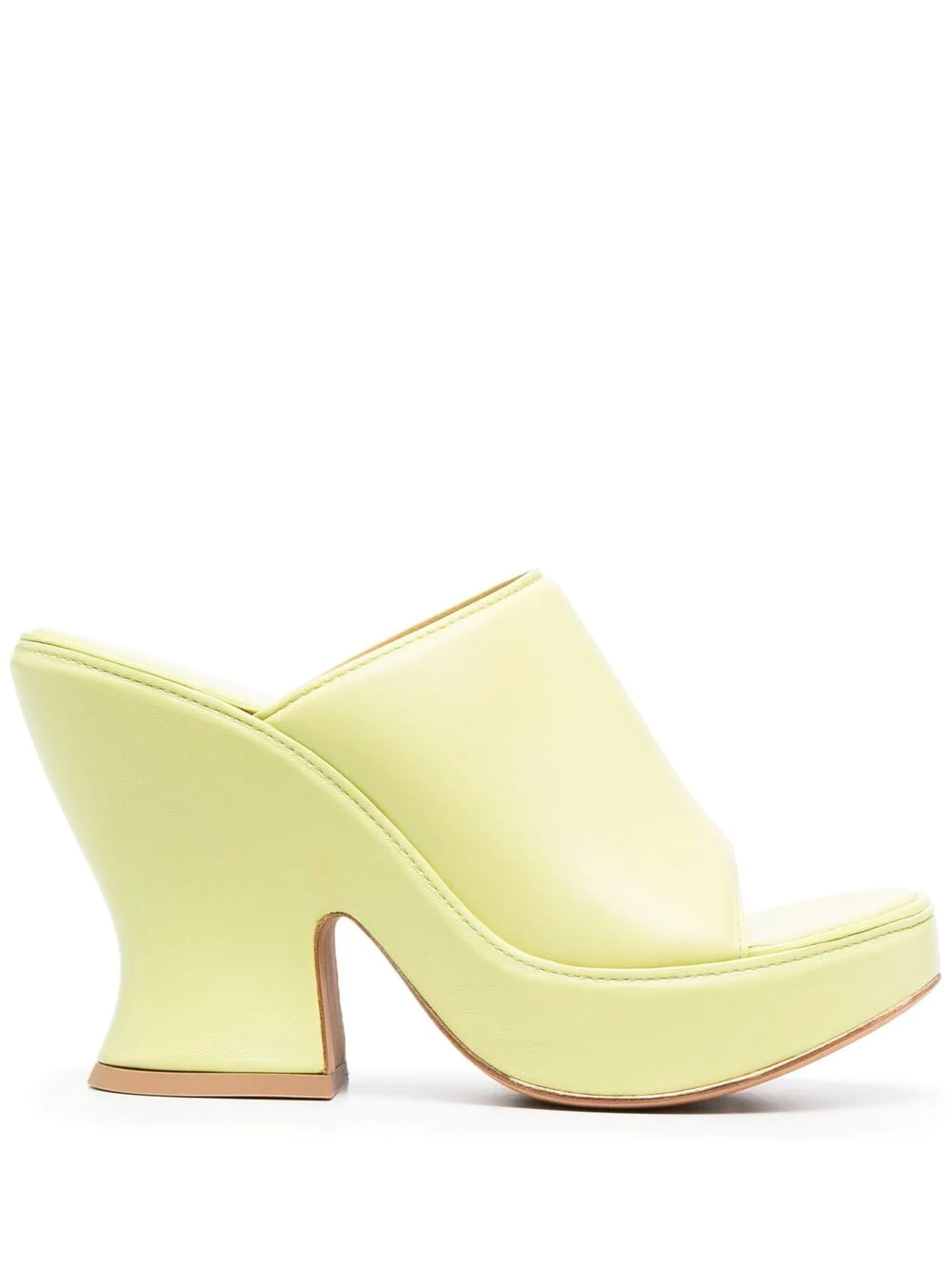 Босоножки-мюли Bottega Veneta Stack Lemon