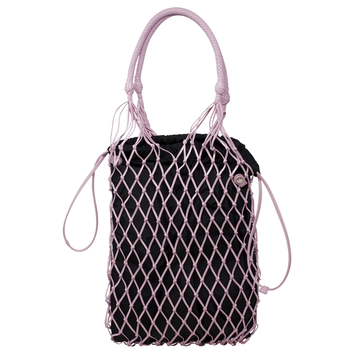 Розовая кожаная сетчатая сумка Prada Limited Edition