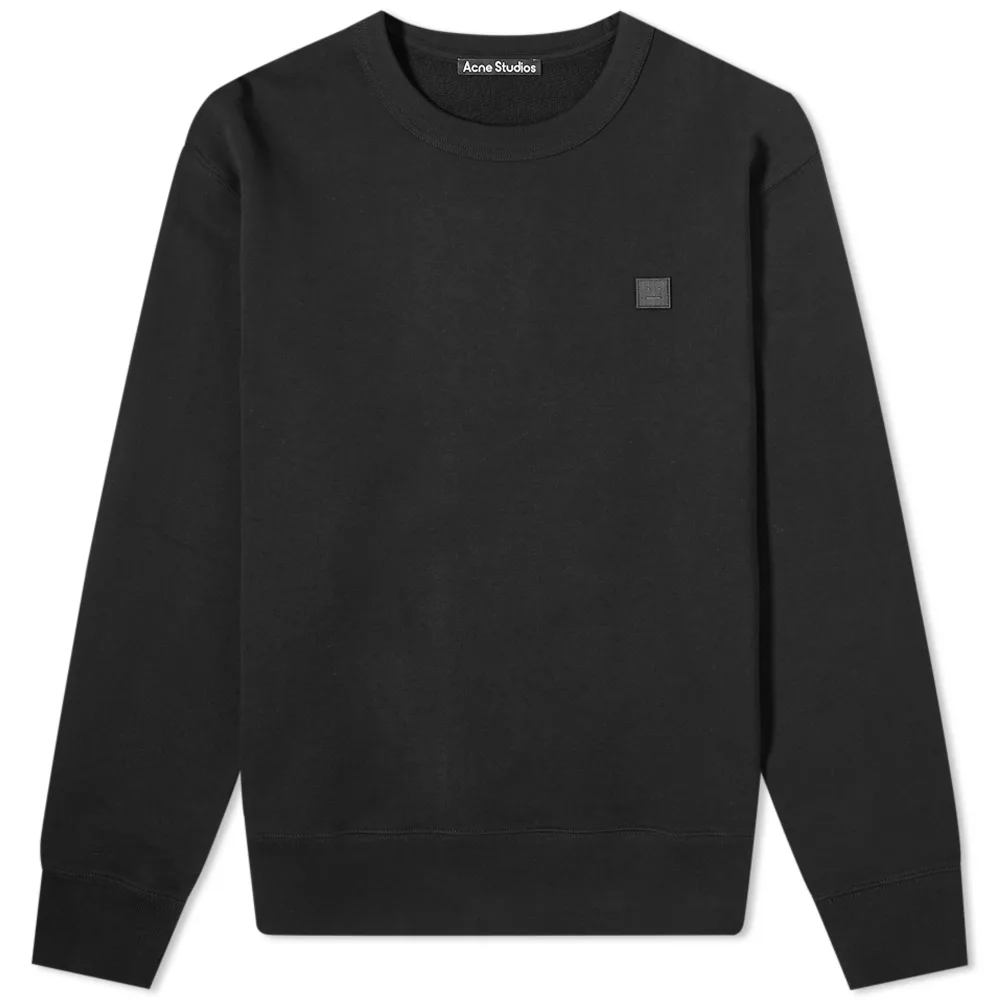 Толстовка Acne Studios Fairview L Face Crew с круглым вырезом Black